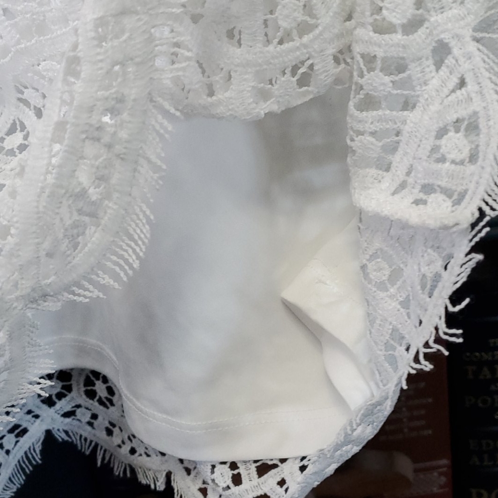 Philosophy,  white lace top - Picture 4 of 9
